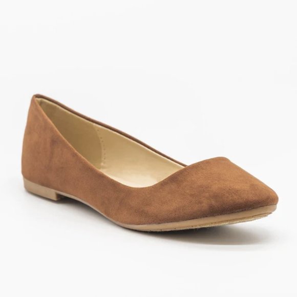 Bella Marie Kids Classic Comfy Insole Suede Ballet Flats - Chestnut - Size 13 - Picture 1 of 1